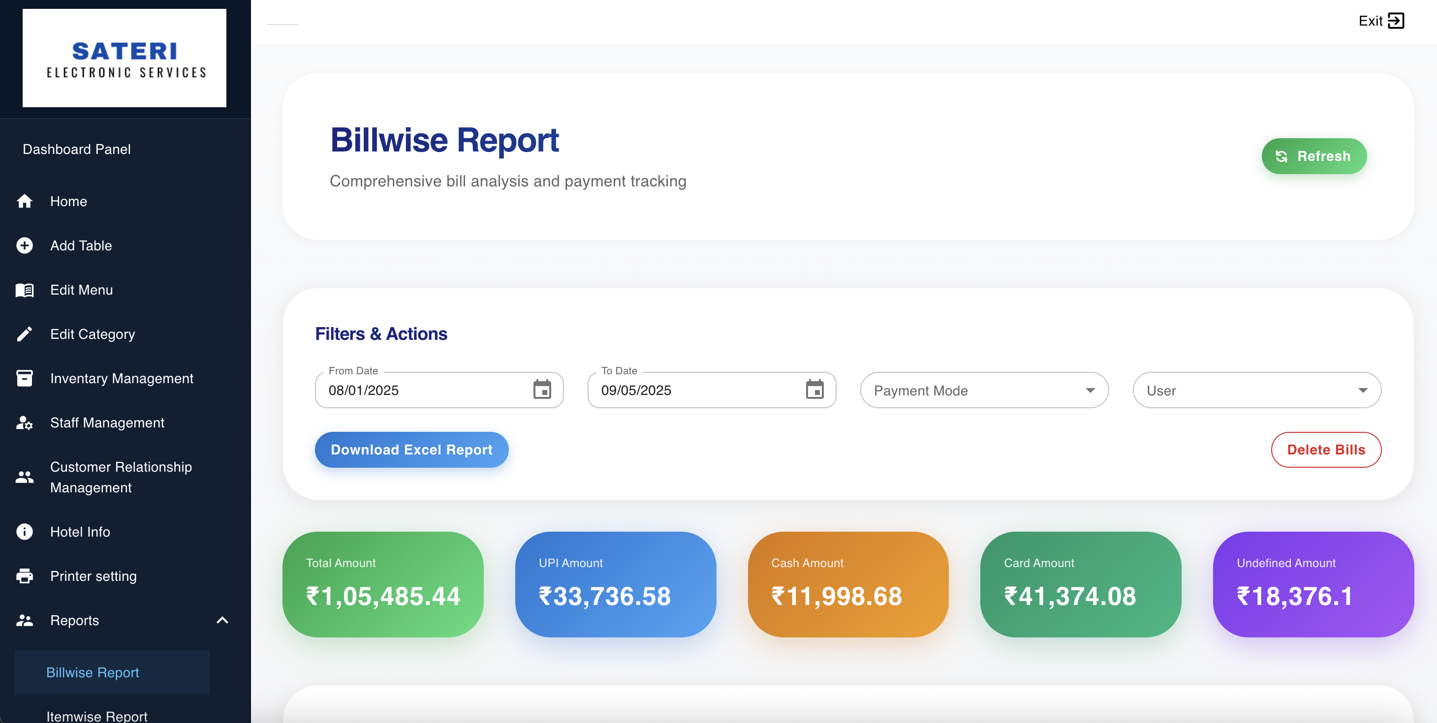 Desktop Billing System